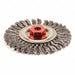 Twist Wire Wheel Brush Threaded Arbor