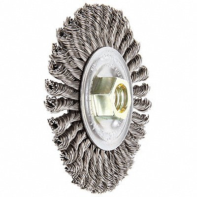 Twist Wire Wheel Brush Threaded Arbor