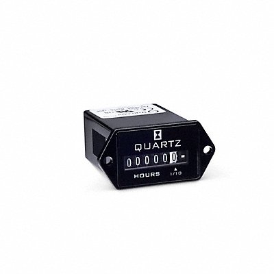 Hour Meter DC Quartz 2-Hole Rectangular