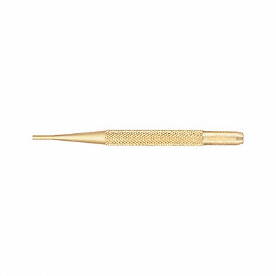 Brass Drive Pin Punch 3/32 In Tip 4 In L