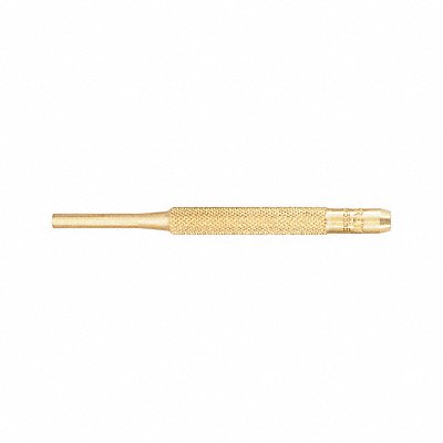 Brass Drive Pin Punch 3/16 In Tip 4 In L