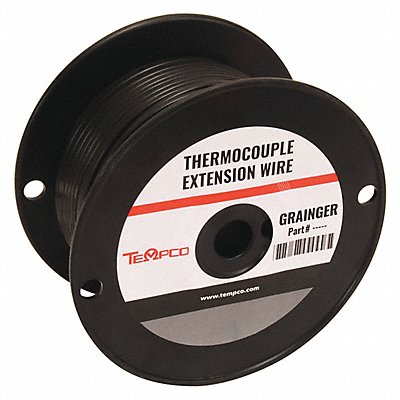 Thermocouple Ext Wire JX 24AWG Blk 100ft