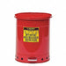 F8423 Oily Waste Can 14 gal Steel Red