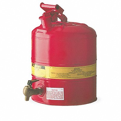 Type I Faucet Safety Can 5 gal Red