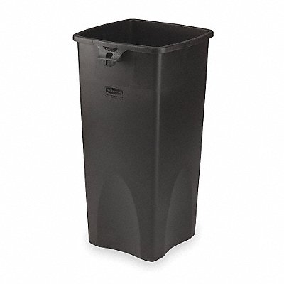 Trash Can Square 23 gal Black