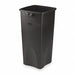 Trash Can Square 23 gal Black