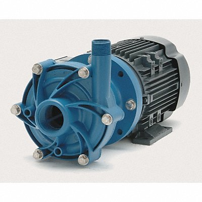 Magnetic Drive Pump 1in MNPT 3/4hp PP