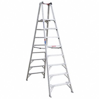 Twin Platform Stepladder 8 ft Alum 300lb