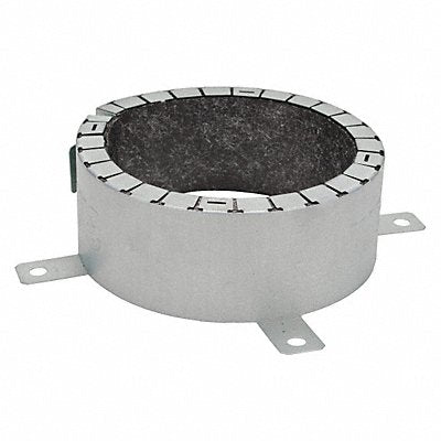 Firestop Pipe Collar Silver Metal 3 Dia.