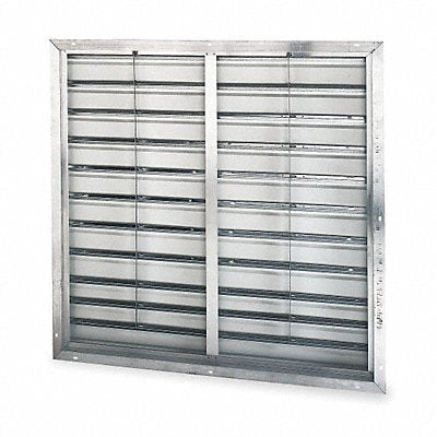 Shutter Wall 36 In dbl Pannel White Alum