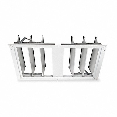 Fan Shutter 36 In White Painted Aluminum