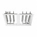 Fan Shutter 36 In White Painted Aluminum