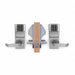 Electronic Lock Satin Chrome 12 Button