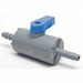 PVC Ball Valve Inline Barb x Barb 3/8 in