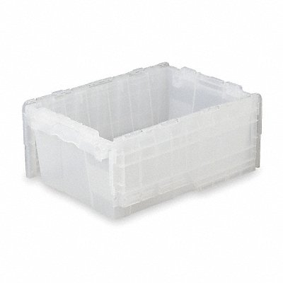 Attached Lid Ctr Translucent Solid HDPE