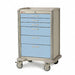 Medical Cart Steel/Polymer Taupe/Blue