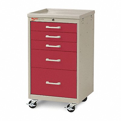 Compact Cart Steel/Polymer Taupe/Red