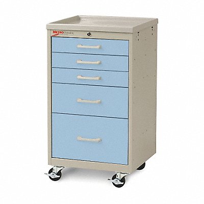 Compact Cart Steel/Polymer Taupe/Blue