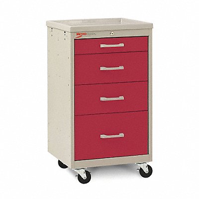 Compact Cart Steel/Polymer Taupe/Red