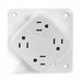 Receptacle White 15 A 2P3W Back 1PK