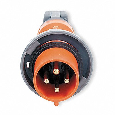 IEC Pin and Sleeve Plug 30 A Orange 3Pl