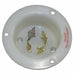 Flanged Locking Inlet White