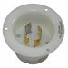 Flanged Locking Inlet White