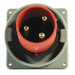 IEC Pin and Sleeve Inlet 100A 480V Red