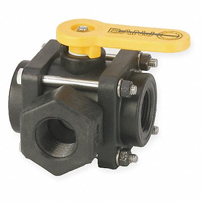 Ball Valve 3-Way FNPT 3/4 in