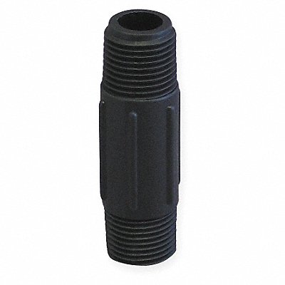 Nipple 3 x 4 In MNPT Poly Black