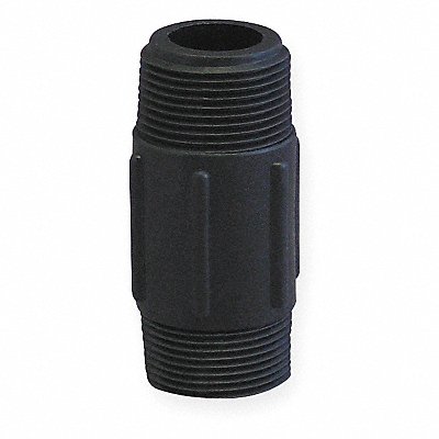 Nipple 1 1/2 x 3 In MNPT Poly Black