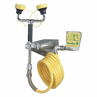 Dual Head Drench Hose Wall Mount 12 ft.