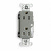 Receptacle Gray 15 A 2P3W Back Side 1PK