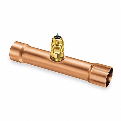 1/4 Access Valve Swaged T Brass/Copper