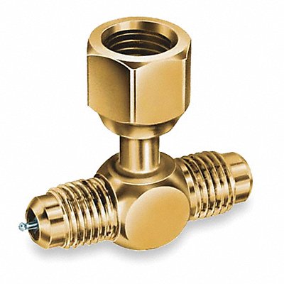 1/4 Access Valve Tee w/ Flare Nut PK3