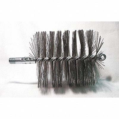 Flue Brush Dia 4 1/4 1/4 MNPT Length 8