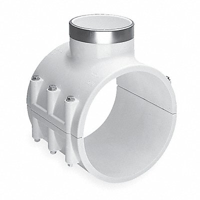 Saddle Clamp Wht Pipe Fit 4 x4 x1 