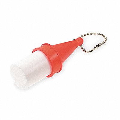 Key Buoy with Ball Chain Red and White
