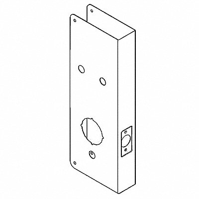 Door Reinforcer Backset 2 3/4 In