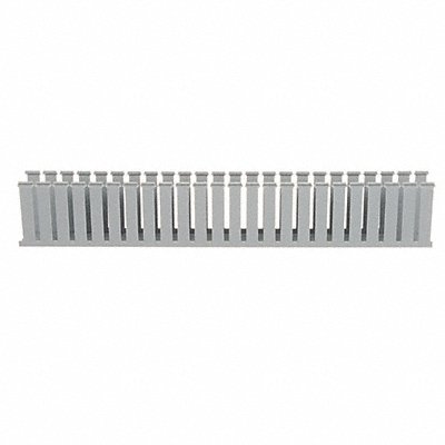 Wire Duct Wide Slot Gray 2.25 W x 4 D