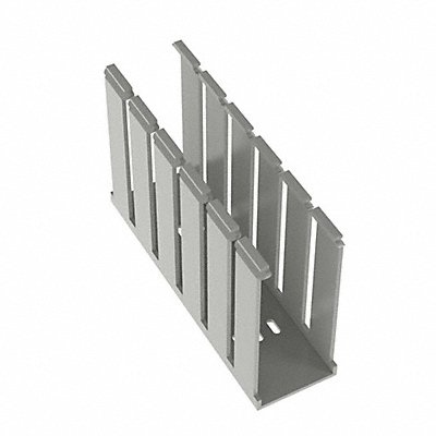 Wire Duct Wide Slot Gray 2.25 W x 5 D