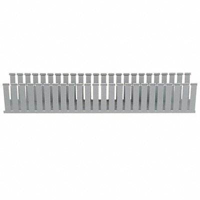 Wire Duct Wide Slot Gray 4.25 W x 4 D