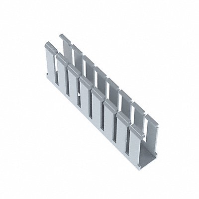 Wire Duct Wide Slot Gray 1.26 W x 3 D