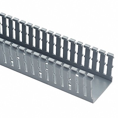 Wire Duct Narrow Slot Gray 4.25 W x 5 D