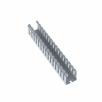 Wire Duct Narrow Slot Gray 1.26W x 1.5D