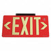 D6993 Exit Sign 8 5/8 in x 15 7/8 in Plastic