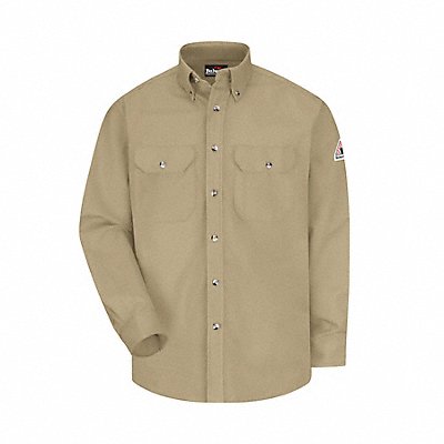 FR Long Sleeve Shirt Khaki XLT Button