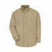 FR Long Sleeve Shirt Khaki MT Button