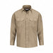 D1703 FR Long Sleeve Shirt Tan LT Button