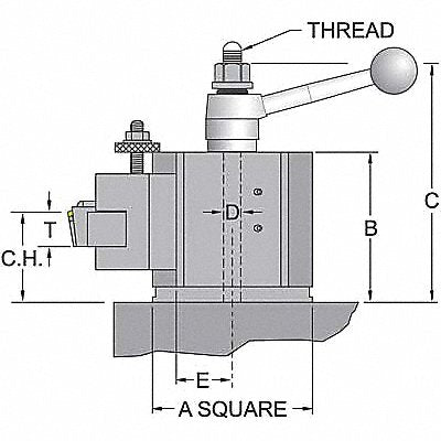 Tool Post QITP35N 14-17 In Swing